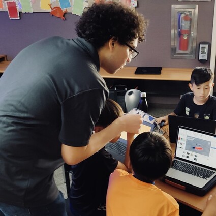 Cameron teaching a class